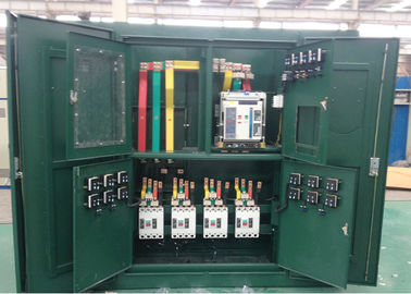 Padrão de aço inoxidável do material IEC60076 da caixa elétrica trifásica da subestação fornecedor